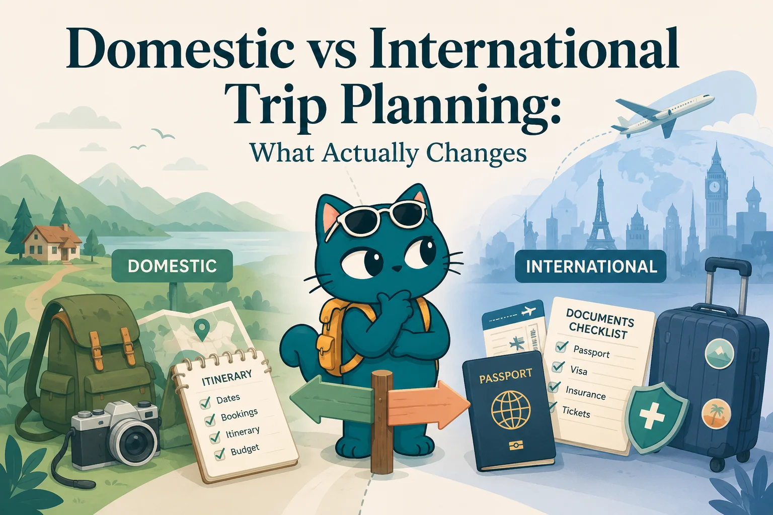 Domestic vs International Trip Planning: What Actually Changes